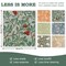 12 Pcs William Morris Floral Swedish Dishcloths Vintage Greenery Flower Kitchen Towels Reusable Cotton Absorbent Dish Towels for Home Housewarming Cleaning, 7 x 8 Inch
